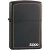 Zippo 11950 Zippo Logo Lighter With Matte Black Finish