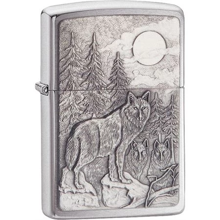 Zippo 20855 Timberwolves Emblem Zippo Lighter With Brushed Chrome Finish 3 Zippo 20855 Timberwolves Emblem Zippo Lighter With Brushed Chrome Finish