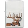 Zippo 23481 Whitetail Buck Deer Logo Zippo Lighter With Satin Chrome Finish
