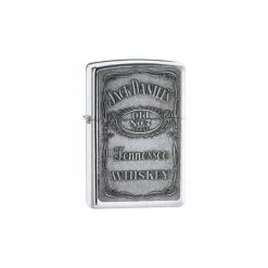 Zippo 16427 Jack Daniel's Pewter Emblem High Polish Chrome