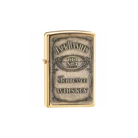 Zippo 16428 Jack Daniel's Brass Emblem High Polish Brass 3 Zippo 16428 Jack Daniel's Brass Emblem High Polish Brass