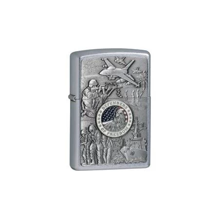 Zippo 24457 Joined Forces Emblem With Street Chrome Finish 3 Zippo 24457 Joined Forces Emblem With Street Chrome Finish