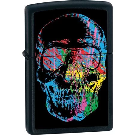 Zippo 28042 Zippo Skull Black Matte Lighter 3 Zippo 28042 Zippo Skull Black Matte Lighter