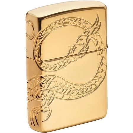 Zippo 11797 Armor Asian Dragon Lighter With High Polish Gold Plate Construction 4 Zippo 11797 Armor Asian Dragon Lighter With High Polish Gold Plate Construction - Image 2