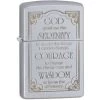 Zippo 28458 Serenity Prayer With Satin Chrome Finish -Sale Online Zippo 158210 158239
