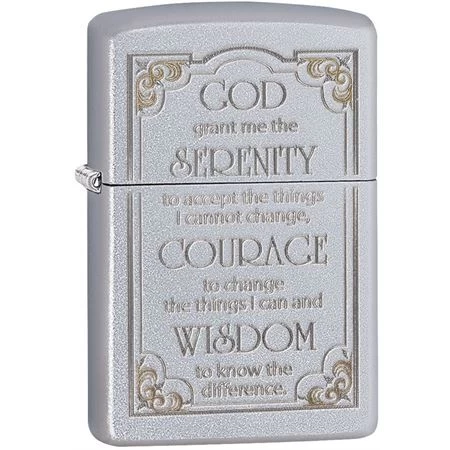 Zippo 28458 Serenity Prayer With Satin Chrome Finish 3 Zippo 28458 Serenity Prayer With Satin Chrome Finish