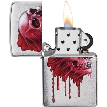 Zippo 70432 Red Skull Lighter 4 Zippo 70432 Red Skull Lighter - Image 2