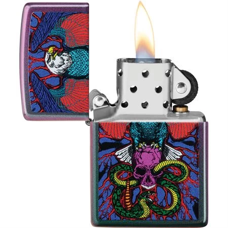 Zippo 70429 Eagle, Snake, Skull Lighter 4 Zippo 70429 Eagle, Snake, Skull Lighter - Image 2