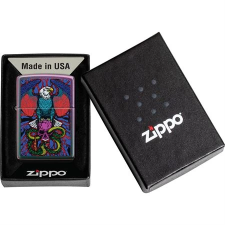 Zippo 70429 Eagle, Snake, Skull Lighter 5 Zippo 70429 Eagle, Snake, Skull Lighter - Image 3