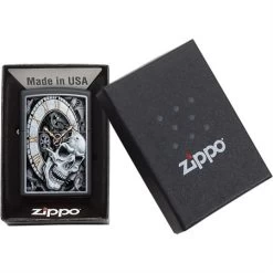 Zippo 08846 Skull Clock Design Lighter 7 Zippo 08846 Skull Clock Design Lighter -Sale Online Zippo 172852