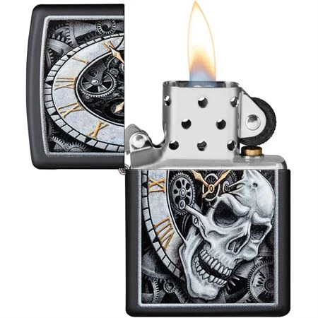 Zippo 08846 Skull Clock Design Lighter 4 Zippo 08846 Skull Clock Design Lighter - Image 2