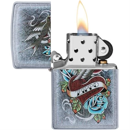 Zippo 09082 Vintage Tattoo Lighter 4 Zippo 09082 Vintage Tattoo Lighter - Image 2