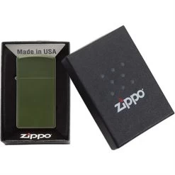 Zippo 13340 Slim Lighter Matte Green 7 Zippo 13340 Slim Lighter Matte Green -Sale Online Zippo 172890