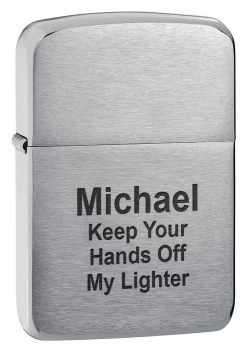 1941 Replica Brushed Chrome Zippo Lighter