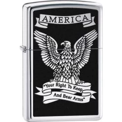 Zippo 28290 Zippo Eagle High Polish With Chrome Finish