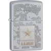 Zippo 11974 US Army Map Satin Chrome Windproff Lighter 1 Zippo 11974 US Army Map Satin Chrome Windproff Lighter -Sale Online Zippo 214624 214641