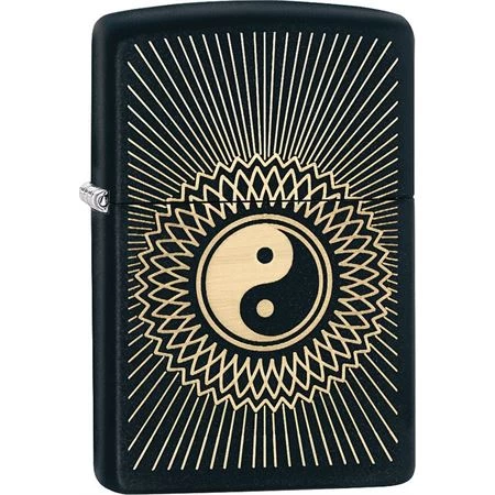 Zippo 12317 Zippo Yin Yang 2 Windproff Lighter With Black Matte Finish 3 Zippo 12317 Zippo Yin Yang 2 Windproff Lighter With Black Matte Finish