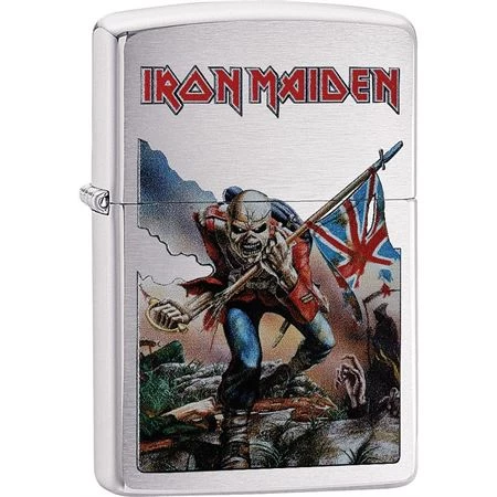 Zippo 12327 Zippo Iron Maiden Windproff Lighter With Brushed Chrome Finish 3 Zippo 12327 Zippo Iron Maiden Windproff Lighter With Brushed Chrome Finish