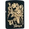 Zippo 02233 Skull Joker Lighter With Black Matte Finish