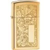 Zippo 13320 Slim Brass Venetian Lighter With High Polish Brass Construction -Sale Online Zippo 225999 226003