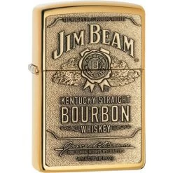 Zippo 16929 Jim Beam With High Polish Brass