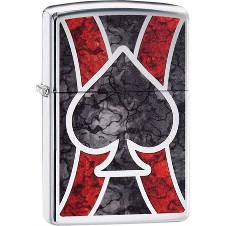 Zippo 28952 Ace Spade Lighter With High Polish Chrome Construction 3 Zippo 28952 Ace Spade Lighter With High Polish Chrome Construction