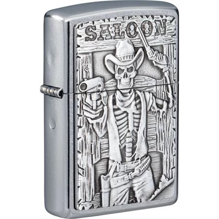 Zippo 17220 Saloon Skull Lighter 3 Zippo 17220 Saloon Skull Lighter