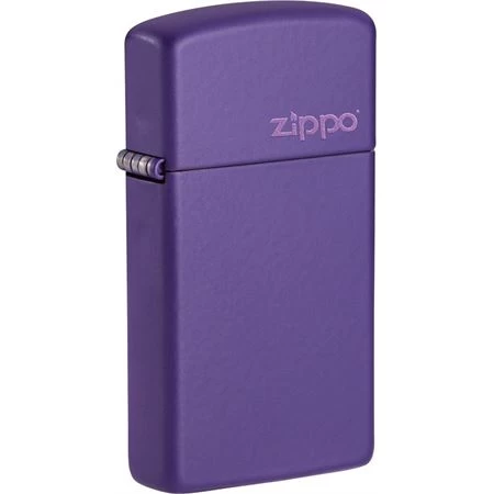 Zippo 16821 Slim Purple Logo Lighter 3 Zippo 16821 Slim Purple Logo Lighter