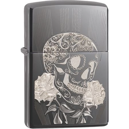Zippo 09137 Fancy Skull Lighter 3 Zippo 09137 Fancy Skull Lighter
