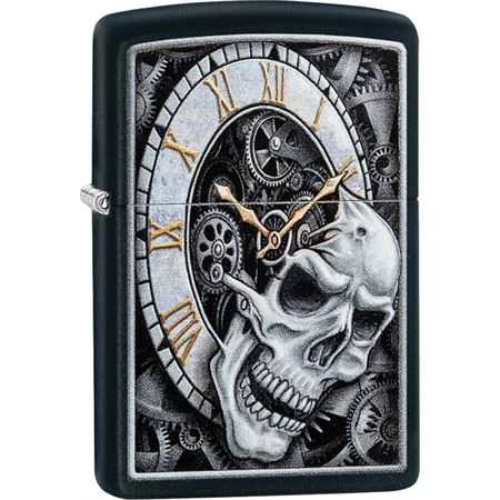 Zippo 08846 Skull Clock Design Lighter 3 Zippo 08846 Skull Clock Design Lighter