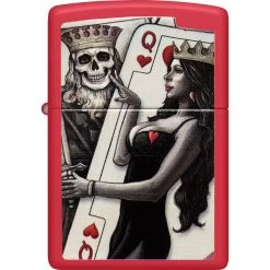 Zippo Skull King Queen Design
