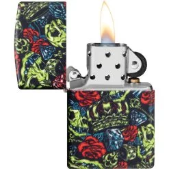 Zippo Skull Crown Design Lighter -Sale Online Zippo ZO70892 add 04