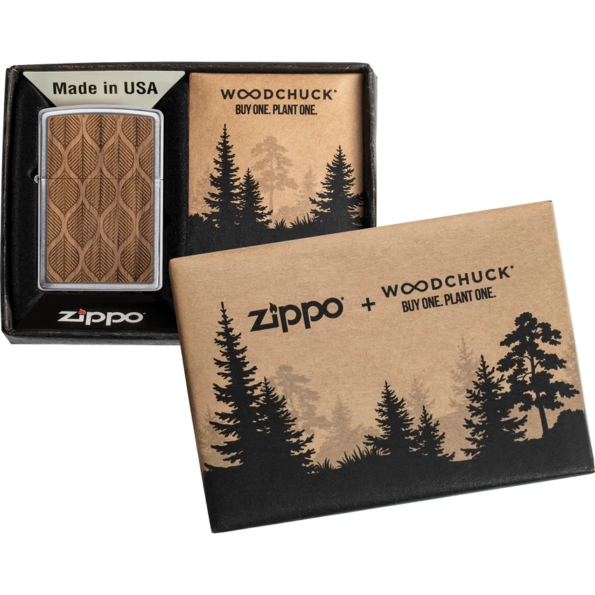 Zippo Woodchuck Walnut Leaves 4 Zippo Woodchuck Walnut Leaves - Image 2