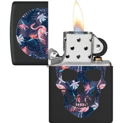 Zippo Flamingo Skull Lighter
