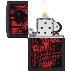 Zippo Red Skull Design Lighter