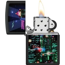 Zippo Cyber City Design Lighter -Sale Online Zippo ZO73663 add 02