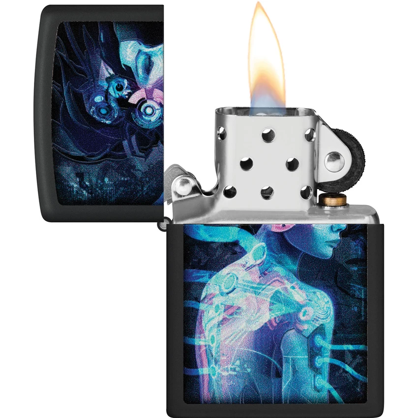 Zippo Cyborg Woman Design 4 Zippo Cyborg Woman Design - Image 2