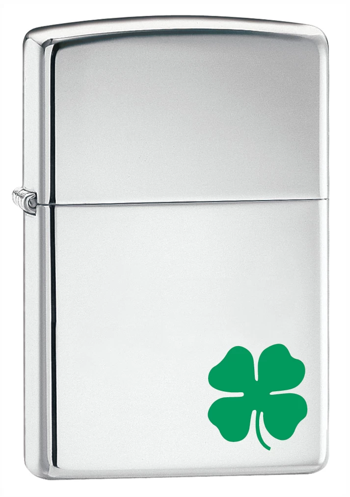A Bit O Luck High Polish Chrome Zippo Lighter - Free Engraving - ID# 24007 3 A Bit O Luck High Polish Chrome Zippo Lighter - Free Engraving - ID# 24007