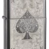 Ace Of Spades Black Ice Zippo Lighter - ID# 28323 -Sale Online Zippo ace of spades black ice zippo lighter 40