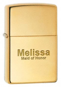Armor High Polish Brass Zippo Lighter - ID# 169