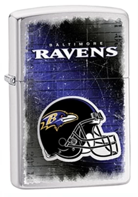 Baltimore Ravens NFL Brushed Chrome Zippo Lighter - ID# Z762 3 Baltimore Ravens NFL Brushed Chrome Zippo Lighter - ID# Z762