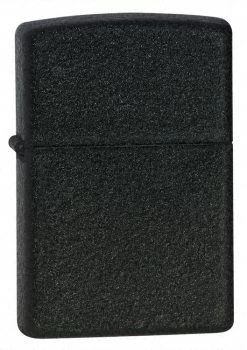Black Crackle Zippo Lighter - ID# 236