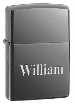 Black Ice Engraved Zippo Lighter - Free Engraving - ID# 150