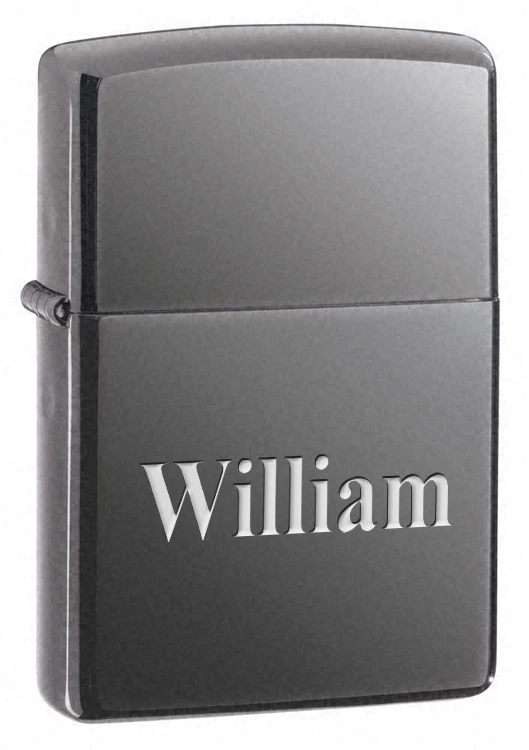 Black Ice Engraved Zippo Lighter - Free Engraving - ID# 150