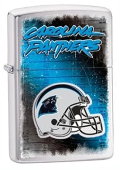 Carolina Panthers NFL Brushed Chrome Zippo Lighter - ID# 28603