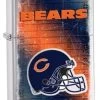 Chicago Bears NFL Brushed Chrome Zippo Lighter - ID# Z702 -Sale Online Zippo chicago bears nfl brushed chrome zippo lighter 40