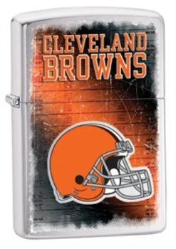 Cleveland Browns NFL Brushed Chrome Zippo Lighter - ID# 28588