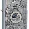Defenders Of Freedom Emblem Street Chrome Zippo Lighter - ID# 24457