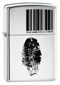 I.D. High Polish Chrome Zippo Lighter - ID# 20836