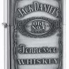 Jack Daniel S Pewter Label Emblem High Polish Chrome Zippo Lighter - ID# 250JD-427 -Sale Online Zippo jack daniel s pewter label emblem high polish chrome zippo lighter 40